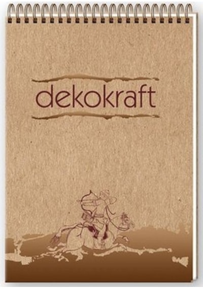 Keskin Color Dekokraft Kareli Spiralli Bloknot