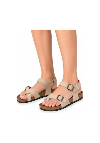 Dadwolf Rahat Taormına Leolı 1021077 Mayari Rio Kids Birkens Model Ortopedik Sandalet Bej