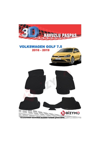 Volkswagen Golf 7.5 2016-2020 3D Paspas Takımı Bizymo