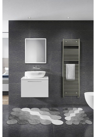 Alanur Florya Lazer Kesim 2 Li Banyo Takimi St210117gr gri