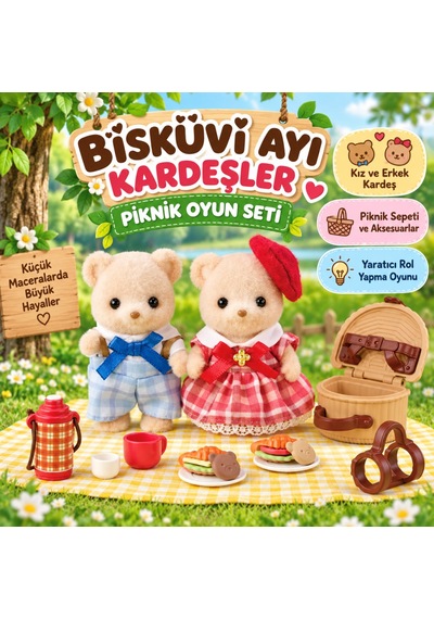 5852 Families Biscuit Kardeşler Leziz Piknik Seti +3 Yaş 10pcs Mixed