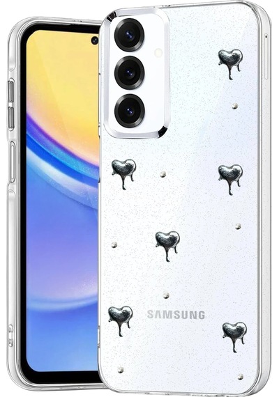 Mey İthalat Samsung Uyumlu Galaxy A16 5g Fiyonk Desenli Kapak - Desen 1 Şeffaf