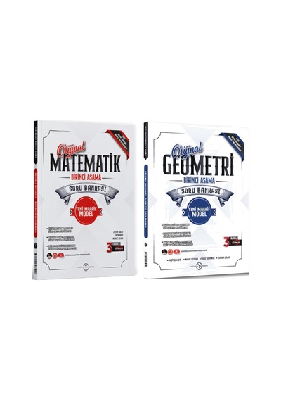 Orijinal Yayınları Matematik-geometri 1.aşama Maarif Soru Bankası Set 2 Kitap