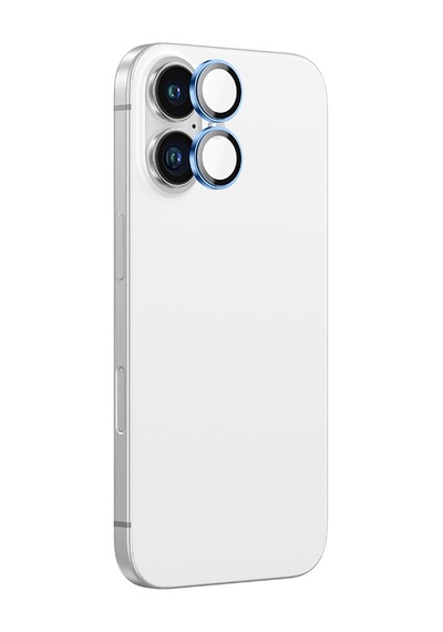 Apple Uyumlu   iPhone 16 Amazingthing Yansıma Önleyici Kamera Lens Koruyucu Uygulama Aparatlı Mavi
