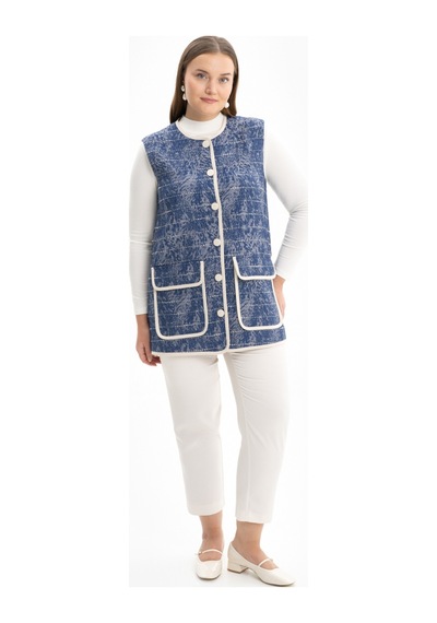 Aker 24ss09569111 Küçük Beden Yelek 24ss09569111 004 Mavi