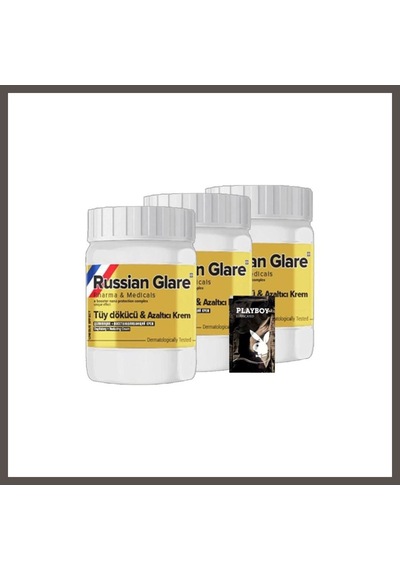 Bezos Rusian Glare Tüy Kremi Nano 3 Adet X 50 Ml Rus Merhemi + Yanında Jel Nxrlvng