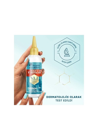 Head & Shoulders Dermaxpro Scalp & Hair Revitaliser Dökülme Karşıtı Durulanmayan Saç Derisi Serumu Kafein Ve Seramid İle 145ml