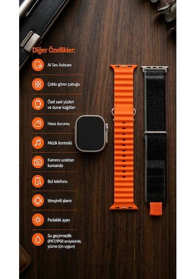 Hello Watch Ultra 2.0 49 MM Akıllı Saat (İthalatçı Garantili)