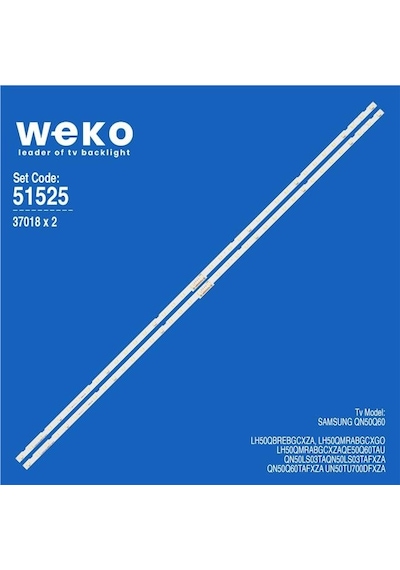 Samsung Uyumlu Qn50q60 50'' 2 Adet Tv Led Bar Tvnizin İçindeki Led Barla Aynısı Olduğunu Görmeden Almayınız. Led Bar Ürünlerinde Paket Açıldığında İade Kabul Edilmemektedir. 81114090