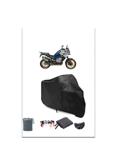 Siyah Cfmoto 800mt Touring Su Geçirmez Dayanıklı Motosiklet Örtüsü