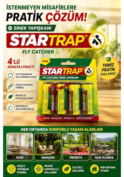 Fly Catcher Sinek Yapışkanı İç Dış Mekan Kullanımına Uygun