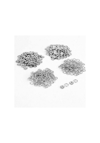 9.5mm Nikel Gümüş Bebe Çıtçıt 100 Adet