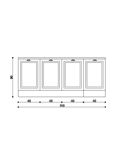 160 Cm %100 Mdf Greena White Ada Mutfak, Modern Mutfak Adası, Mutfak Yemek Masası, Bar Masası Beyaz