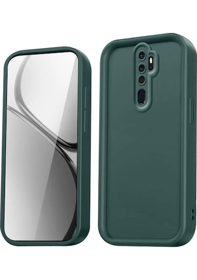 Newface Xiaomi Redmi Note 8 Pro Kılıf Viera Silikon - Koyu Yeşil Koyu Yeşil