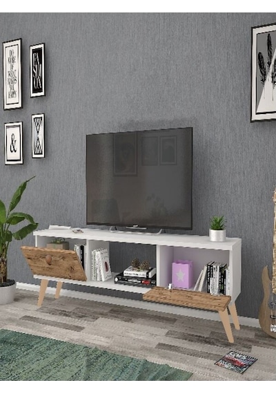Mbes Mobilya Eda Beyaz-Atlantik 140 Cm Tv Ünitesi