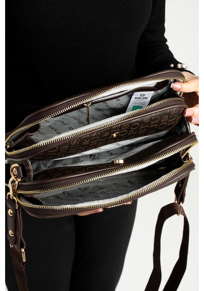 Just Polo Kadın Kahverengi Orta Boy Şıklığı Ve Konforu Buluşturan Omuz Çantası Shoulder Bag 342053mh