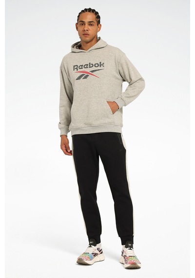 Reebok New Id Reg Hoodıe Gri Erkek Sweatshirt 000000000102055720 Gri-lacı-kırmızı Çok Renkli