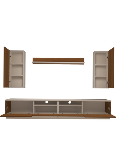 Decoraktiv Trendstyle 5220ds Slm Tv Ünitesi Tv Sehpası Beyaz - Ceviz