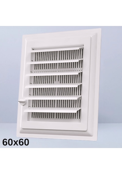 60x60 Plastik Wc Banyo Menfezi - Beyaz