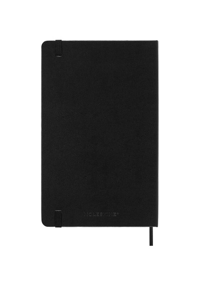Moleskine 12 Ay Haftalık Ajanda L Boy 13x21 Cm Sert Kapak Siyah Siyah