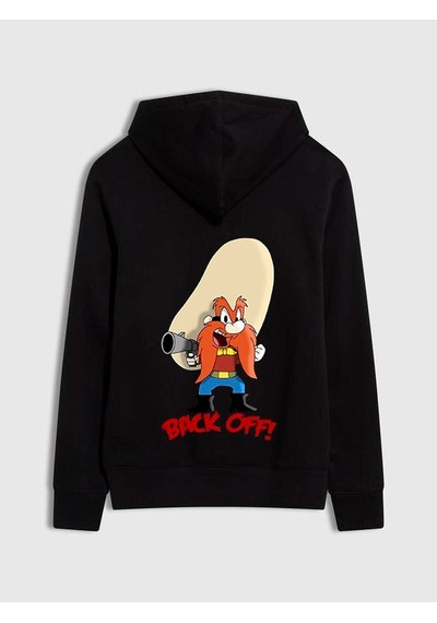 Pisa Art Haydo Geri Bas Sweatshirt Back Off Hrmsw3461 Siyah