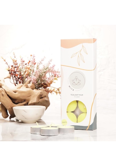 Mitr Papatya Kokulu Tealight Mum Çok Renkli