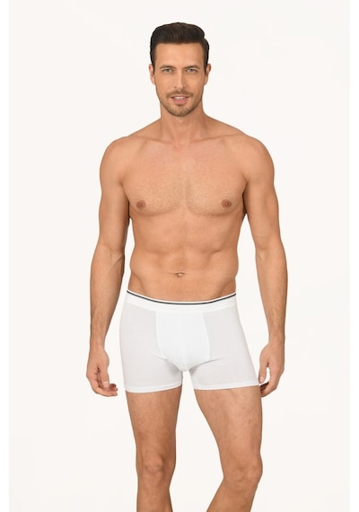 NBB Erkek Beyaz Penye Boxer