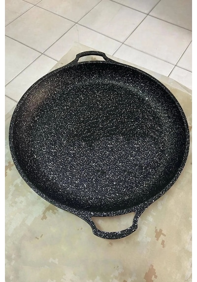 Hanımeli Granit Kaplamalı Döküm Tava 38cm Lüks Mutfak Çözümü Diğer