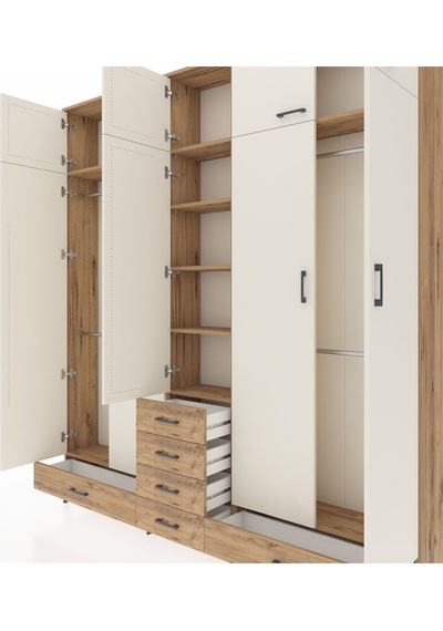 Arges Dolap 6 Raflı 6 Çekmeceli 4 Askılı 220x30x243 Çam-aytaşı/çam Aytası/atlas Çam Arges Dolap 6 Raflı 6 Çekmeceli 4 Askılı 220x30x243 Çam-aytaşı/çam Aytası/atlas Çam