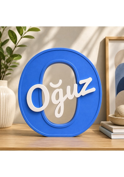 O Harfi Kişiye Özel 3D İsim Yazısı Dekoratif Bebek ve Çocuk Odası Harf İsimlik Masa Üstü Özel Tasarım
