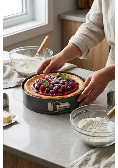 Cooker 28 Cm Kelepçeli Kek Kalıbı Ckr3565 Gri