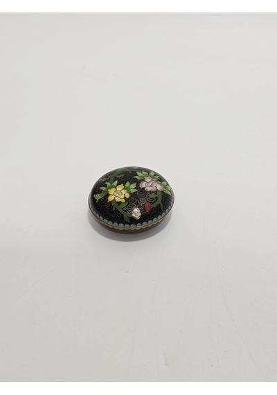 Antika Cloisonne Minyatür Kutu 5,4x2,5cm 070