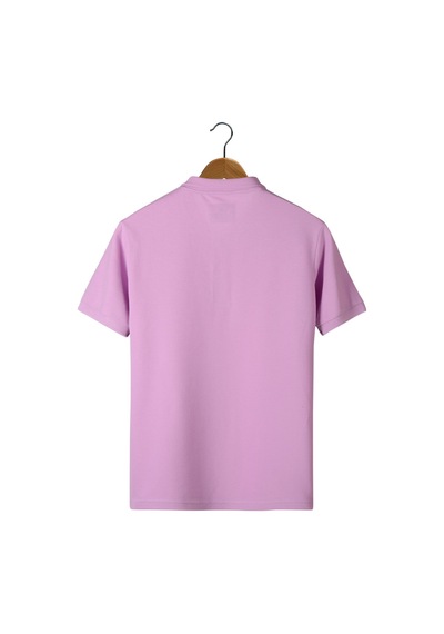 Erkek Lila Slim Fit Polo Yaka T-shirt Lila