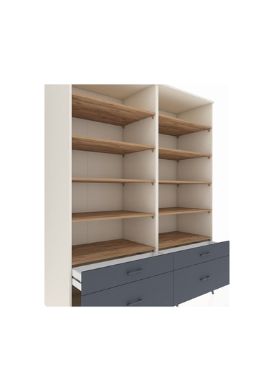 Kronos Gardrop 10 Raflı 4 Çekmeceli 4 Kapaklı 176x59x221 Aytaşı-çam/antrasit Beyaz Kronos Gardrop 10 Raflı 4 Çekmeceli 4 Kapaklı 176x59x221 Aytaşı-çam/antrasit Beyaz
