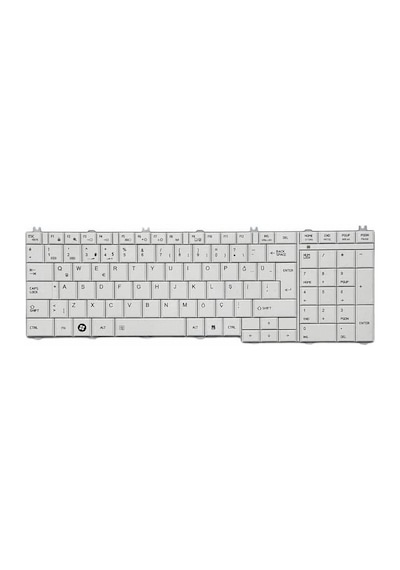 Toshiba Uyumlu Satellite L655-1h2, L655-1h3, L655-1h4, L655-1h5 Klavye Beyaz Tuş Takımı Tuş Seti Türkçe