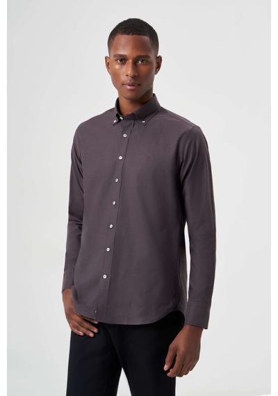 Bisse Erkek Regular Fit Spor Gömlek K.kahve Gm23k232058 D12 Kahverengi