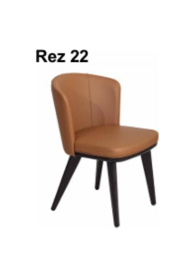 Rez 22 Modern Şık Ergonomik Dayanıklı Konforlu Ahşap Ayaklı Salon Yemek Sandalyesi Modeli Çok Renkli