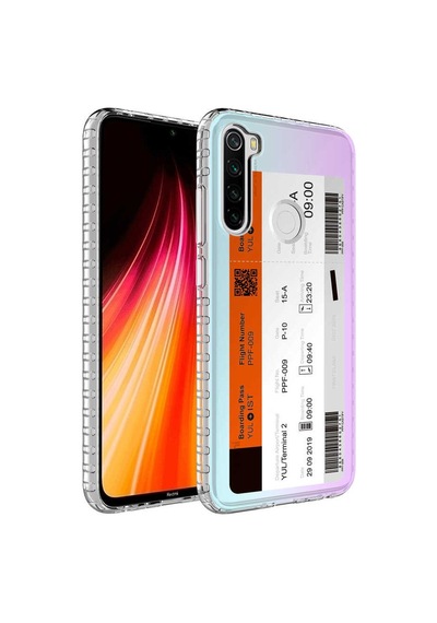 Smcase Xiaomi Redmi Note 8 Kılıf Desenli Elegans Serisi Silikon