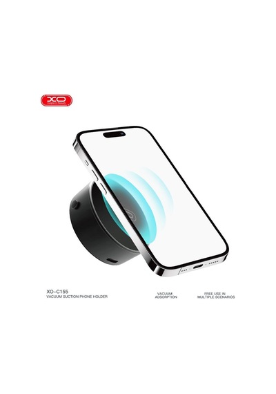 Xo C155 Otomatik Vakumlu Manyetik Telefon Tutucu - 4kg Taşıma Kapasiteli Metal Stand
