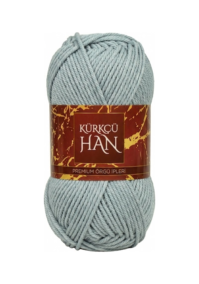 Kürkçü Han Cotton Comfort 100gr Pamuklu Makrome Punch Amigurumi Örgü İpi - Açık Gri