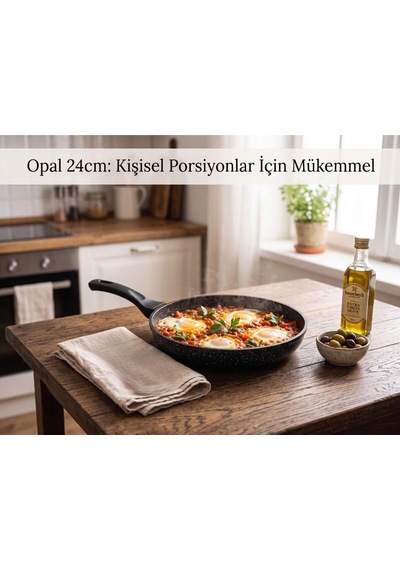 Hazarbeyli Opal Granit Döküm Tava Seti Siyah 20-24-28 Cm Diğer