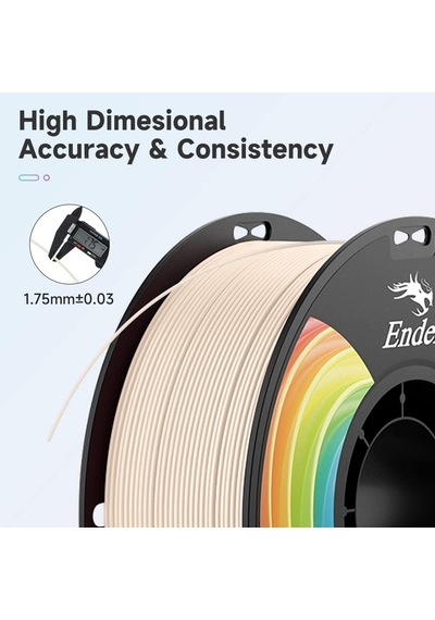 Resmi 3d Yazıcı Filament Ender Pla Pro Filament, Pla+ 3d Baskı Filamenti, Dayanıklı Ve Dayanıklı, Boyutsal Doğruluk +/-0,02 Mm, 1,04 Kg/makara Ep+-bej, Ender Pla Pro-1kg