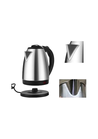 Kettle Su Isıtıcı C F Priz Uyumlu 220 - 240 V Paslanmaz Çelik Kablolu Mh-hs3779-9251