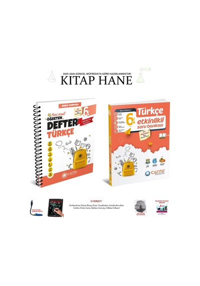 Çanta 2025-2026 6. Sınıf Türkçe Öğreten Defter Ve Yeni Seti