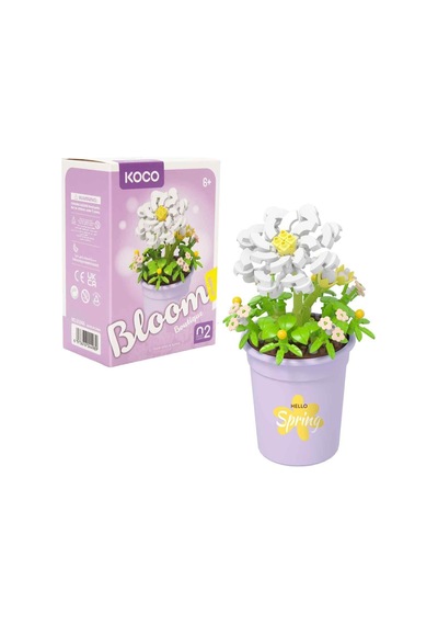 Bloom Boutique Flower Serisi Saksı Çiçekleri Yapı Blokları Seti