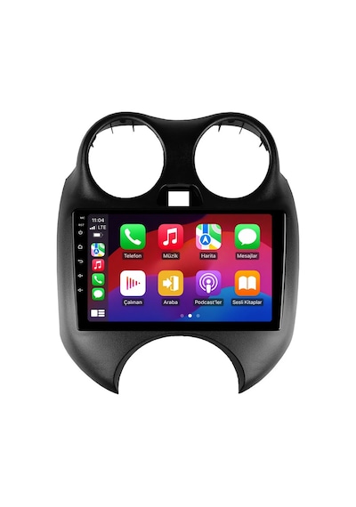 Nissan Micra 2011-2013 Android Multimedya Carplay Android Auto Navigasyon Kameralı 6gb Ram 64gb 9"