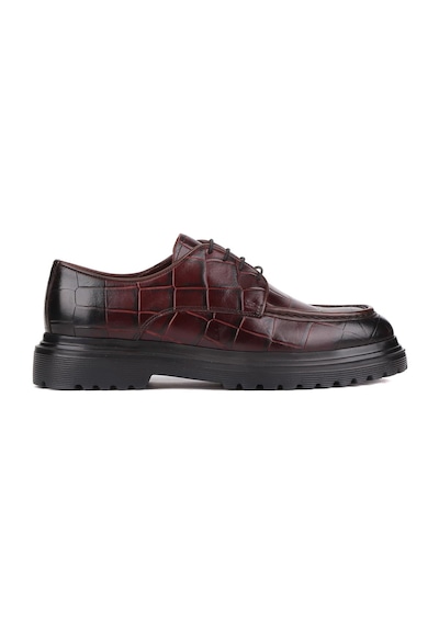 Shoetyle - Bordo Croco Deri Bağcıklı Erkek Günlük Ayakkabı 250-1615-758-bordo Bordo Shoetyle - Bordo Croco Deri Bağcıklı Erkek Günlük Ayakkabı 250-1615-758-bordo Bordo