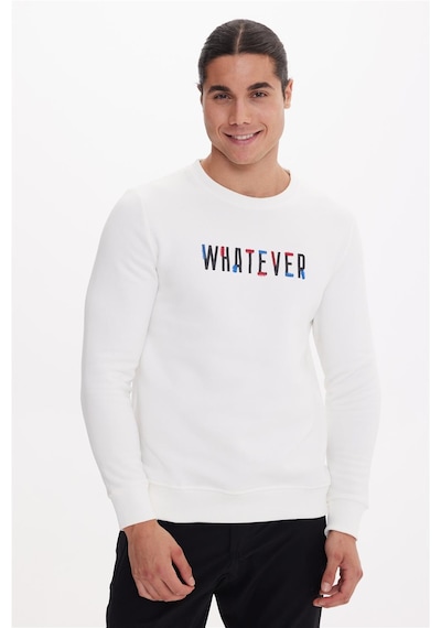 The Crow Whatever Ekru O-yaka Sweatshırt Ekru