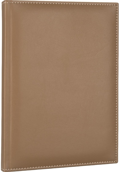 2K 2027 Yeni Yıl Deri Kapak Ajanda Defter Tarihli Çizgili 17x24 CM - Vizon