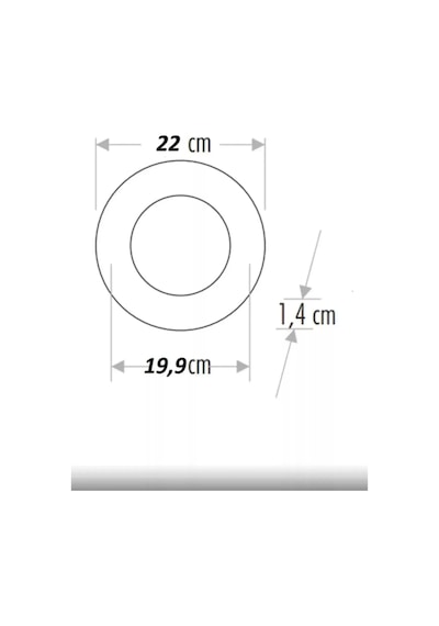 Cata Ct-5169 18w Slim Sıva Altı Led Panel Armatür Spot Metal Kasa 3200k Günışığı Beyaz